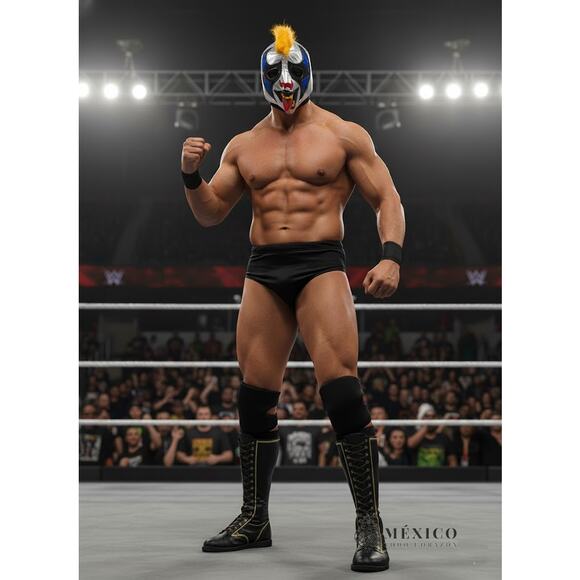 Luchador Mask Psycho Clown Lucha b3 - Picture 1 of 4